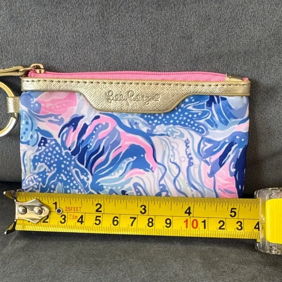 Lilly Pulitzer Vibrant Blue and Pink Pouch - Picture 2 of 8